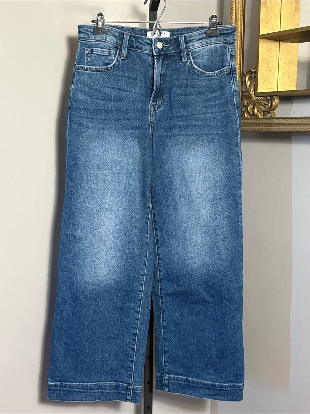 Lovervet by Vervet Size 9 / 29  High Waist Wide Leg Blue Denim Jeans